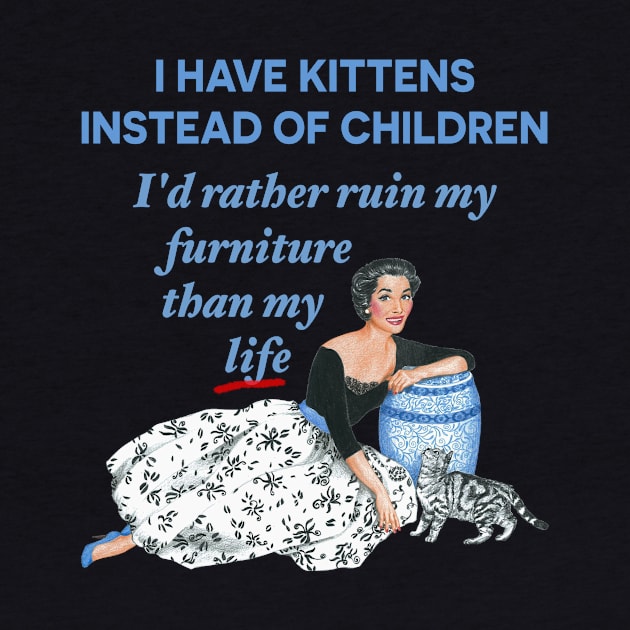 I Have Kittens Instead of Children…I'd Rather Ruin My Furniture Than My Life by 1cutepooch